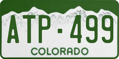 CO license plate ATP499