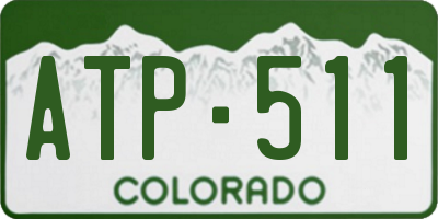 CO license plate ATP511