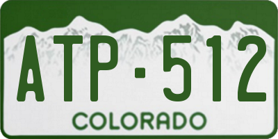 CO license plate ATP512
