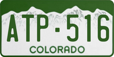 CO license plate ATP516