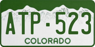 CO license plate ATP523