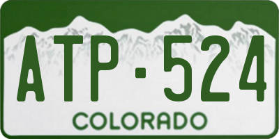 CO license plate ATP524