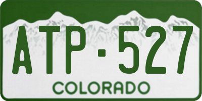 CO license plate ATP527