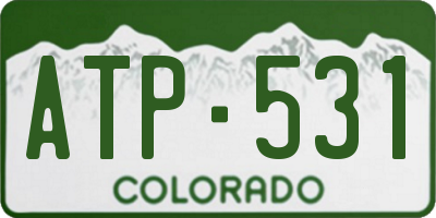 CO license plate ATP531