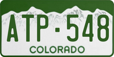 CO license plate ATP548