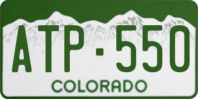 CO license plate ATP550