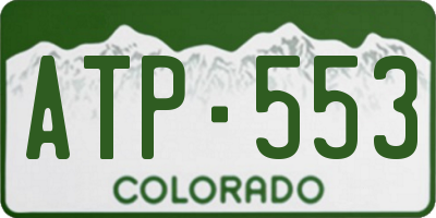 CO license plate ATP553