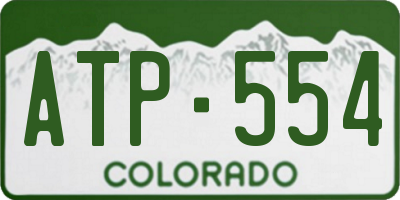 CO license plate ATP554