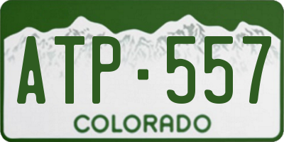 CO license plate ATP557