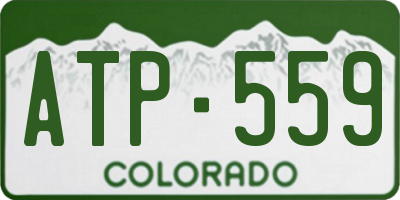 CO license plate ATP559