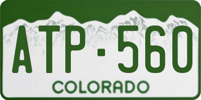 CO license plate ATP560