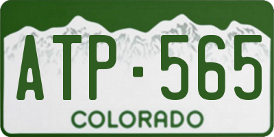 CO license plate ATP565