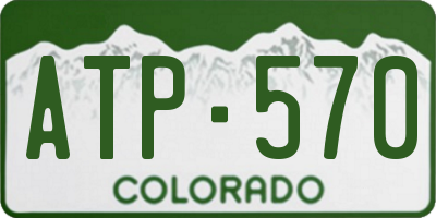 CO license plate ATP570