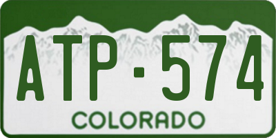 CO license plate ATP574