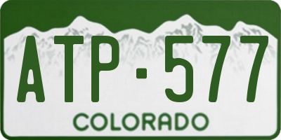CO license plate ATP577