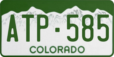 CO license plate ATP585