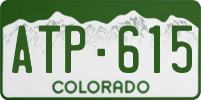 CO license plate ATP615