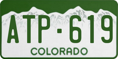 CO license plate ATP619