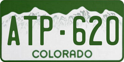 CO license plate ATP620