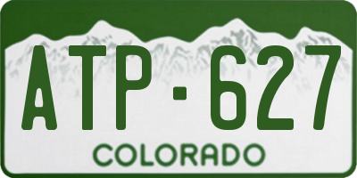 CO license plate ATP627