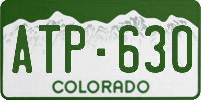 CO license plate ATP630