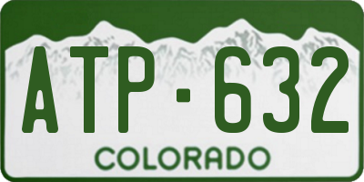 CO license plate ATP632