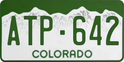 CO license plate ATP642