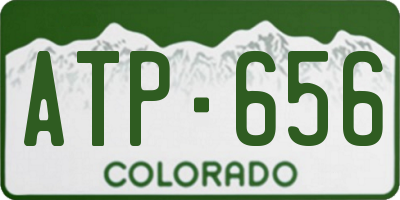 CO license plate ATP656