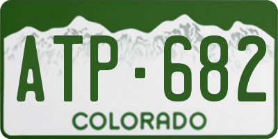 CO license plate ATP682