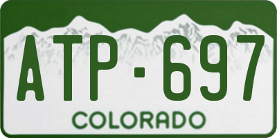 CO license plate ATP697