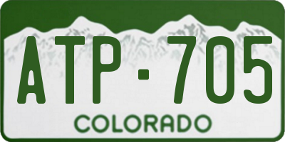 CO license plate ATP705