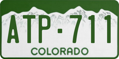 CO license plate ATP711