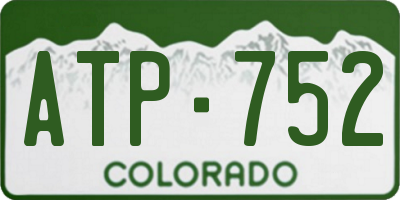 CO license plate ATP752