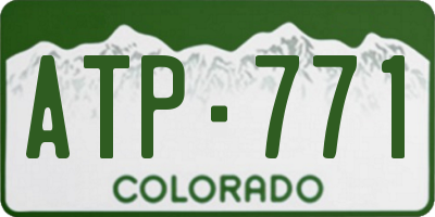 CO license plate ATP771
