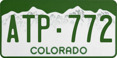 CO license plate ATP772