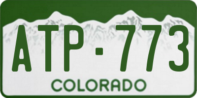 CO license plate ATP773