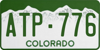 CO license plate ATP776