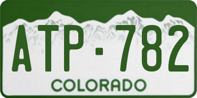 CO license plate ATP782