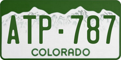 CO license plate ATP787