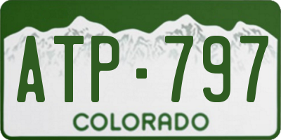 CO license plate ATP797