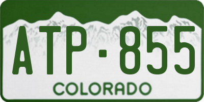 CO license plate ATP855
