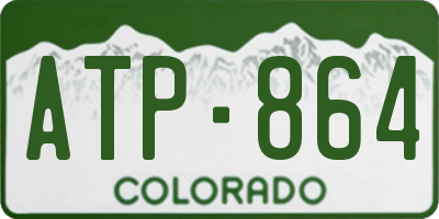 CO license plate ATP864