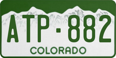 CO license plate ATP882