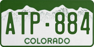 CO license plate ATP884