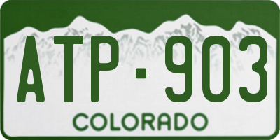 CO license plate ATP903