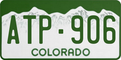 CO license plate ATP906