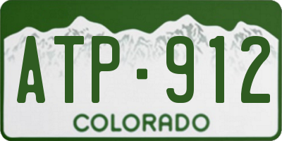 CO license plate ATP912