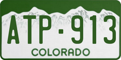 CO license plate ATP913