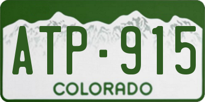 CO license plate ATP915