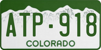 CO license plate ATP918